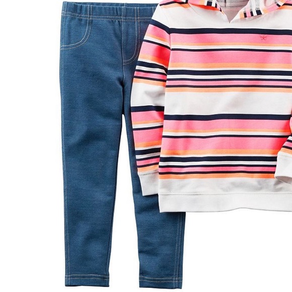 ❌SOLD❌ NEW Carters Hoodie Leggings Set Sweatshirt - Picture 3 of 4